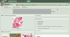Desktop Screenshot of flutterstock.deviantart.com