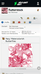 Mobile Screenshot of flutterstock.deviantart.com
