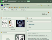 Tablet Screenshot of dancingbare.deviantart.com