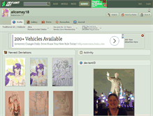 Tablet Screenshot of alicemay18.deviantart.com