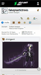 Mobile Screenshot of fakeplastictrees.deviantart.com