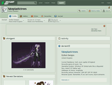 Tablet Screenshot of fakeplastictrees.deviantart.com