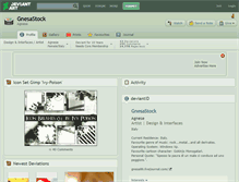Tablet Screenshot of gnesastock.deviantart.com