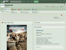Tablet Screenshot of killerkockie.deviantart.com
