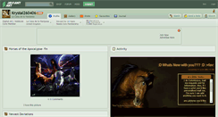 Desktop Screenshot of krystal260406.deviantart.com