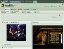 Tablet Screenshot of krystal260406.deviantart.com