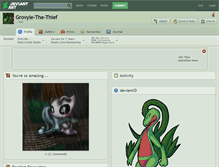 Tablet Screenshot of grovyle-the-thief.deviantart.com