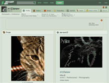 Tablet Screenshot of n123snow.deviantart.com