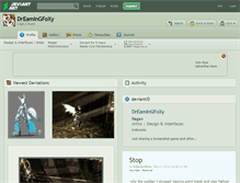 Tablet Screenshot of dreamingfoxy.deviantart.com