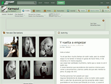 Tablet Screenshot of karmazul.deviantart.com