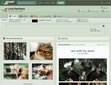 Tablet Screenshot of lena-panthera.deviantart.com