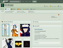 Tablet Screenshot of emo-dinosaur.deviantart.com