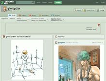 Tablet Screenshot of ghostgetter.deviantart.com