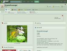 Tablet Screenshot of dreamsfromangel.deviantart.com
