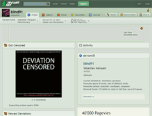 Tablet Screenshot of blind91.deviantart.com