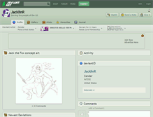 Tablet Screenshot of jacklinr.deviantart.com