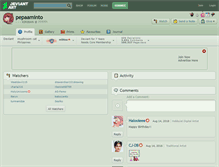 Tablet Screenshot of pepaaminto.deviantart.com