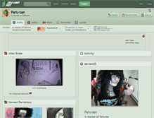 Tablet Screenshot of paru-san.deviantart.com