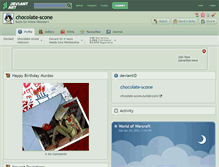 Tablet Screenshot of chocolate-scone.deviantart.com