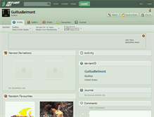 Tablet Screenshot of guiliusbelmont.deviantart.com
