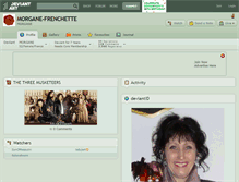 Tablet Screenshot of morgane-frenchette.deviantart.com
