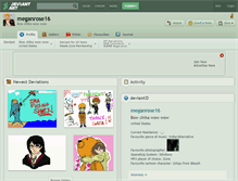 Tablet Screenshot of meganrose16.deviantart.com