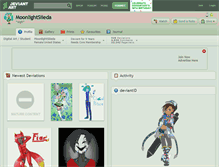 Tablet Screenshot of moonlightsiieda.deviantart.com