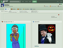 Tablet Screenshot of mlblue.deviantart.com