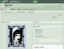 Tablet Screenshot of glitternurse.deviantart.com