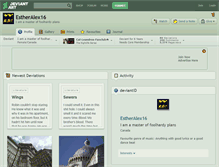 Tablet Screenshot of estheralex16.deviantart.com