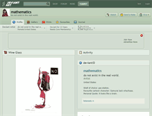 Tablet Screenshot of mathematics.deviantart.com