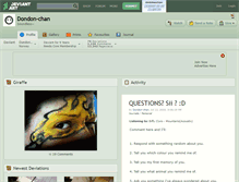Tablet Screenshot of dondon-chan.deviantart.com