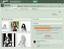 Tablet Screenshot of alexcab.deviantart.com