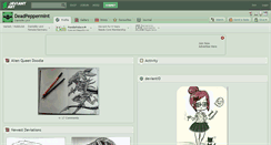 Desktop Screenshot of deadpeppermint.deviantart.com