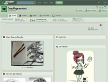 Tablet Screenshot of deadpeppermint.deviantart.com