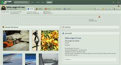 Desktop Screenshot of fallen-angel-of-rose.deviantart.com