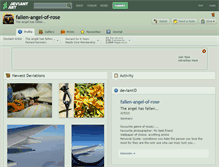 Tablet Screenshot of fallen-angel-of-rose.deviantart.com