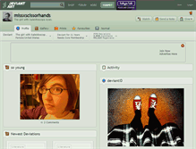 Tablet Screenshot of missxscissorhands.deviantart.com