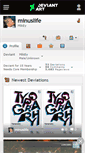 Mobile Screenshot of minuslife.deviantart.com