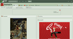 Desktop Screenshot of flamehead23a.deviantart.com
