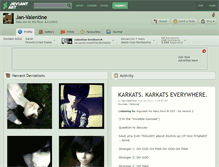 Tablet Screenshot of jan-valentine.deviantart.com