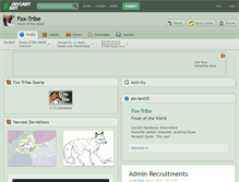 Tablet Screenshot of fox-tribe.deviantart.com