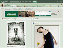 Tablet Screenshot of amelen.deviantart.com