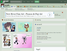 Tablet Screenshot of a1y55.deviantart.com