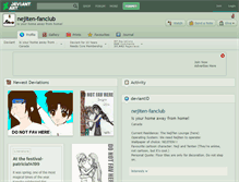 Tablet Screenshot of nejiten-fanclub.deviantart.com