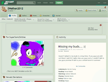Tablet Screenshot of dnathan2012.deviantart.com