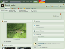 Tablet Screenshot of heart-in-locket.deviantart.com