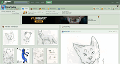 Desktop Screenshot of bearinator.deviantart.com