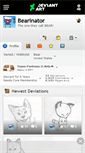 Mobile Screenshot of bearinator.deviantart.com