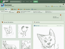 Tablet Screenshot of bearinator.deviantart.com